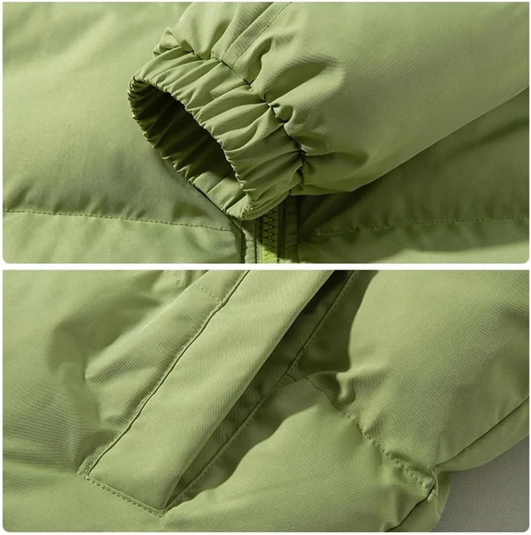 Men's Winter Jackets Loose Thick Warm Fleece Coats Cotton Padded Parkas Windproof Outwear