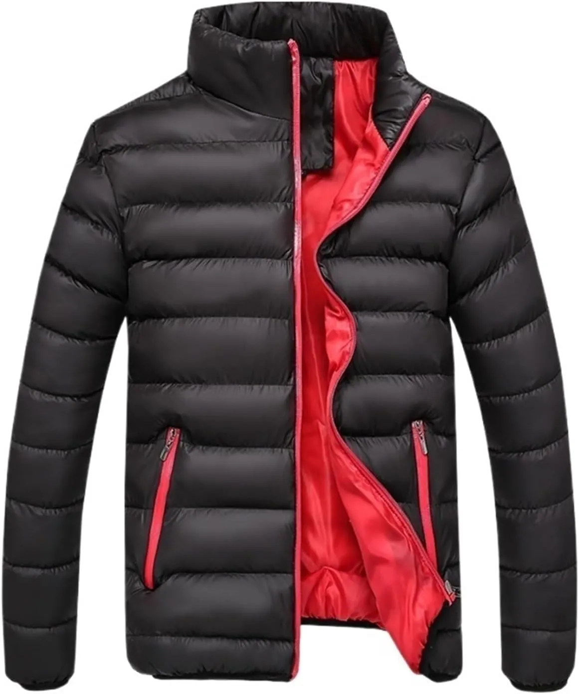 Men's Winter Warm Cotton Jacket, Stand-up Collar, Short Thick Winter Coat,Down Jacket, Thick Cotton-padded Jacket