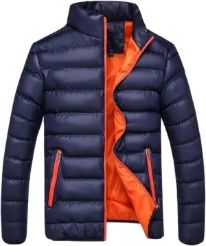 Men's Winter Warm Cotton Jacket, Stand-up Collar, Short Thick Winter Coat,Down Jacket, Thick Cotton-padded Jacket