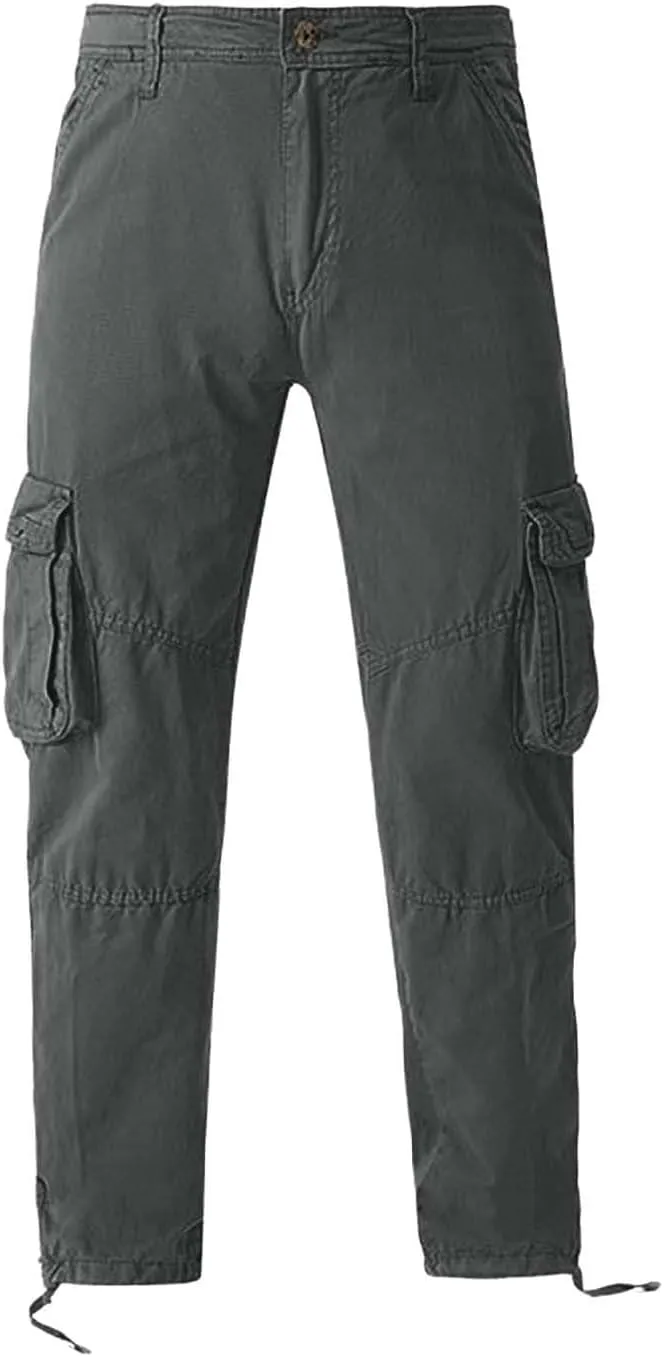 Mens Work Pants Men's Work Clothes Solid Color Pants Men's Casual Sports Slim Pants Pantalones De Hombre para Trabajar