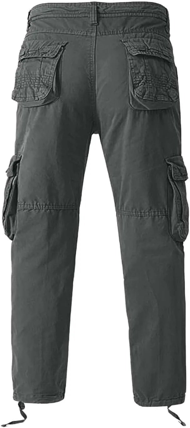 Mens Work Pants Men's Work Clothes Solid Color Pants Men's Casual Sports Slim Pants Pantalones De Hombre para Trabajar