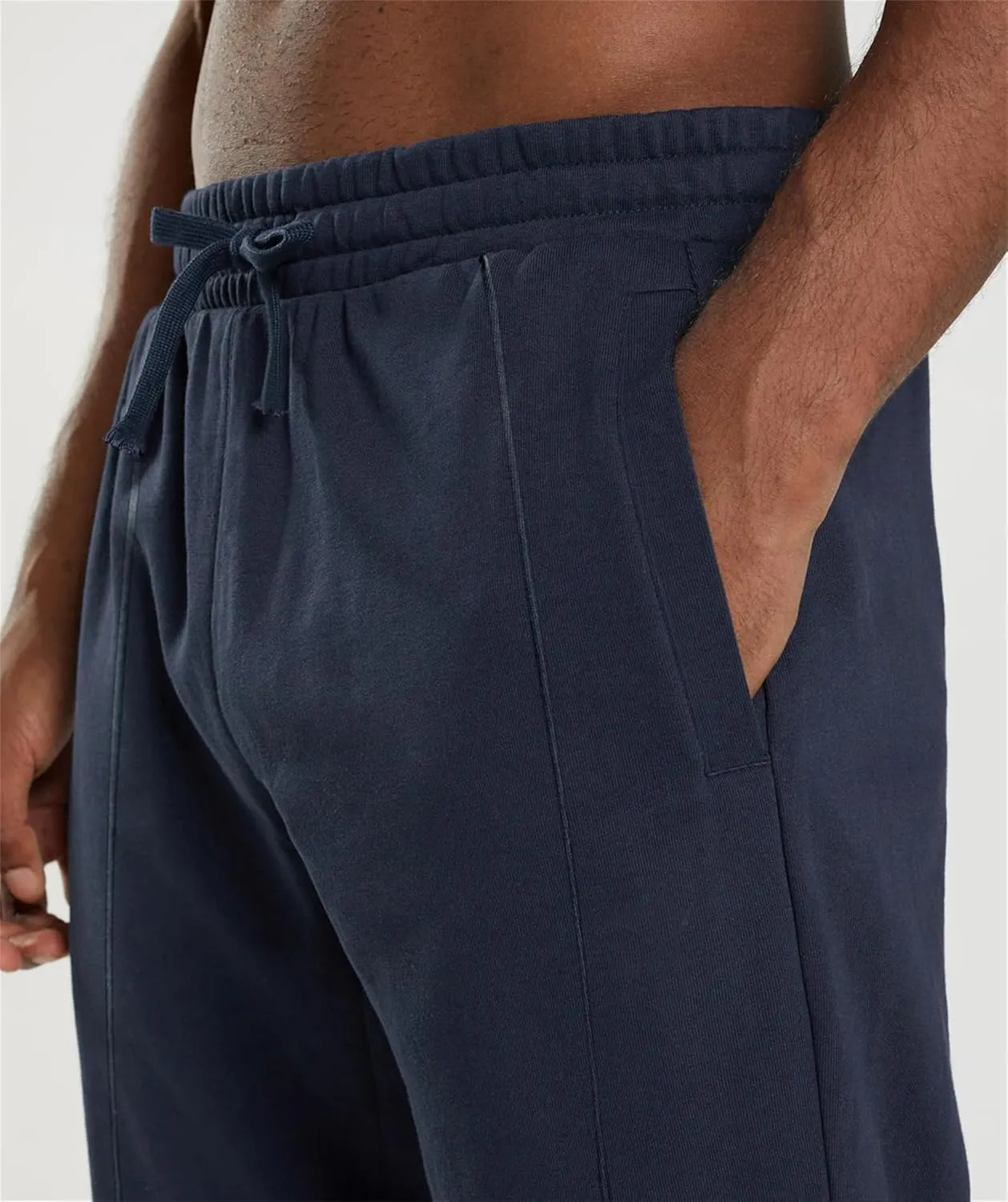Men's Workout Tapered Pants Stripe Drawstring Sweatpants Slim Fit Solid Baggy Pants Gym Athletic Joggers Sweatpants