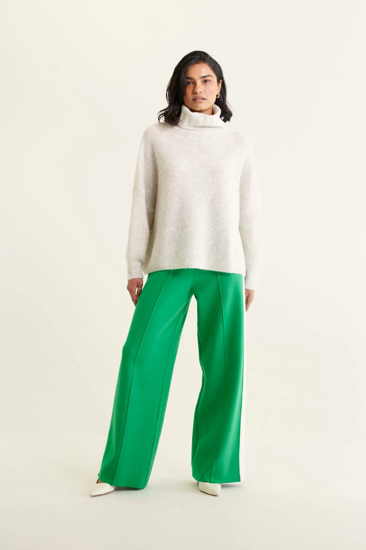 Pascale Alpaca Polo in Blizzard