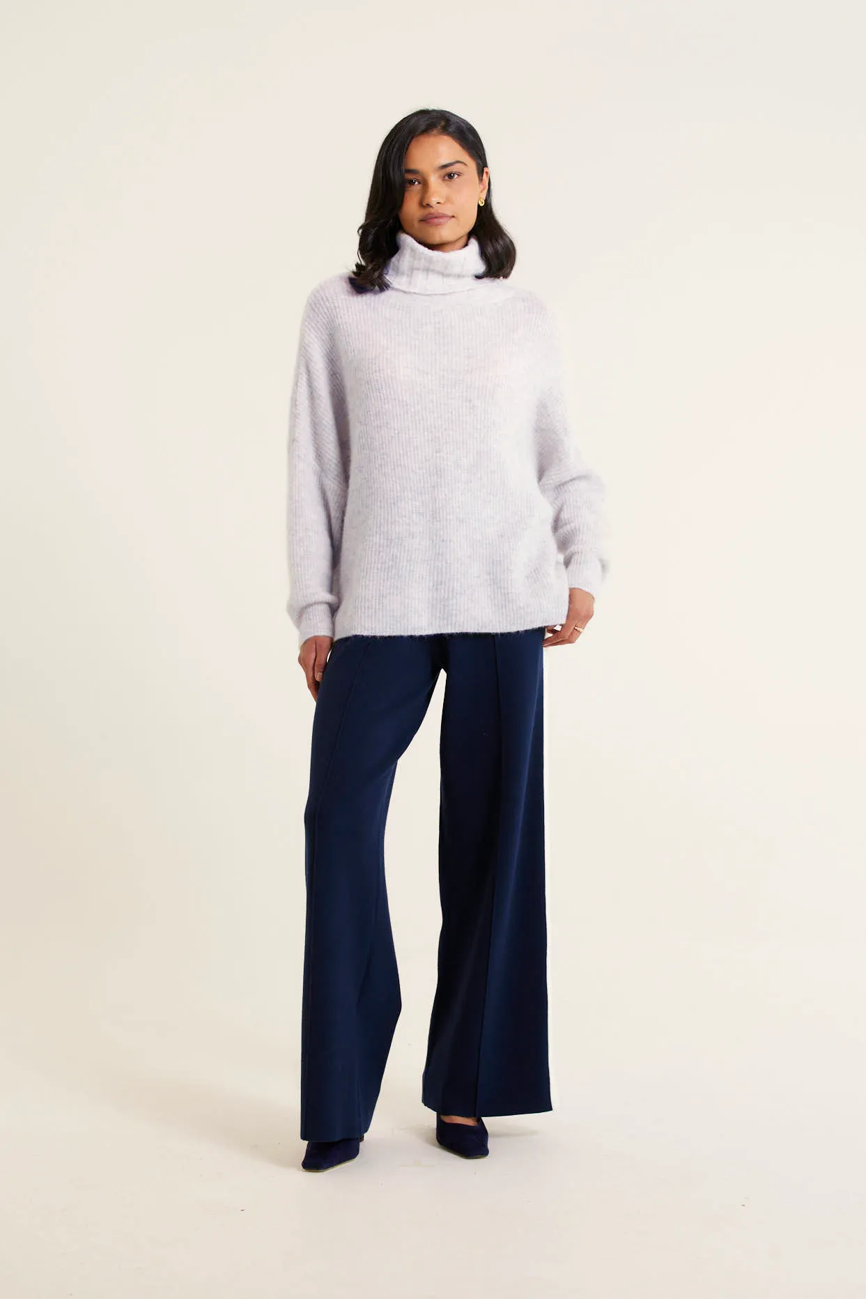 Pascale Alpaca Polo in Mist