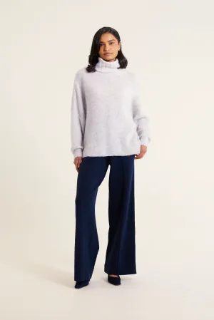 Pascale Alpaca Polo in Mist