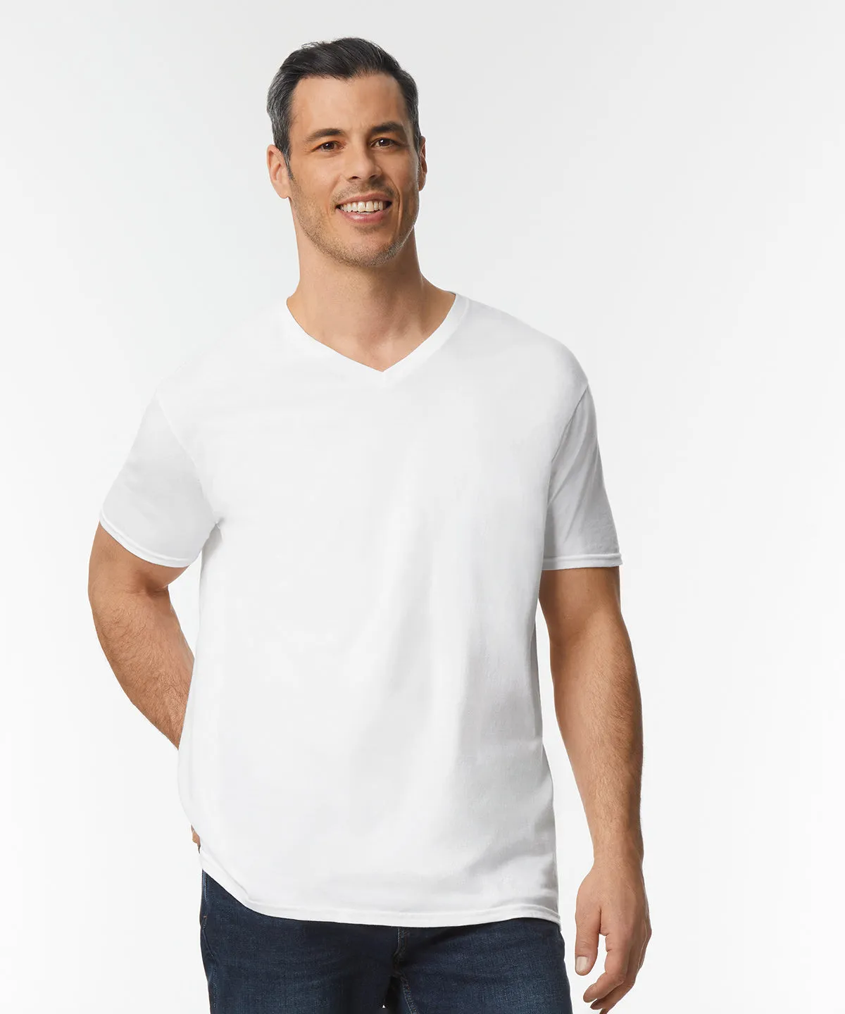 Softstyle v-neck t-shirt | Black
