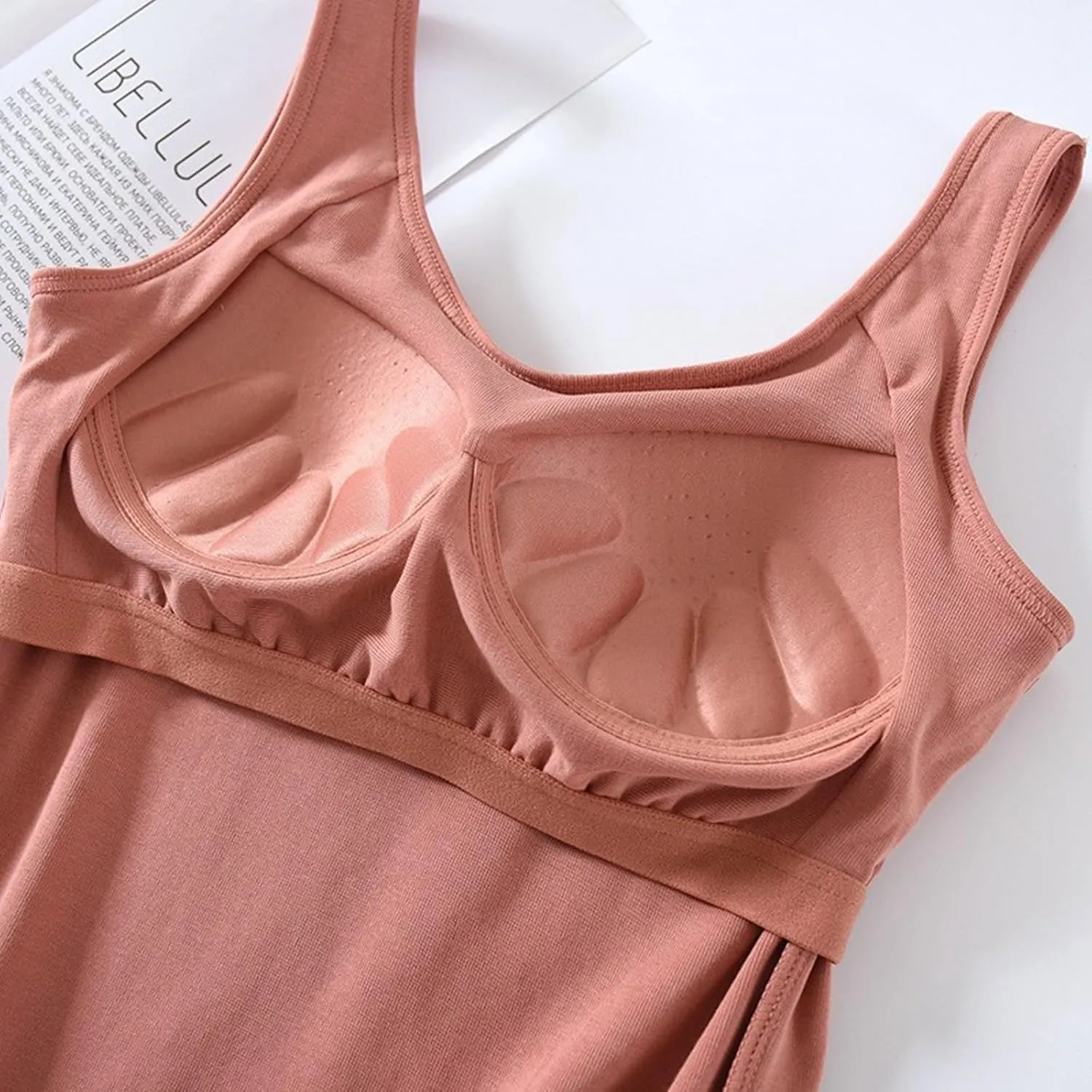 Tank Top with Built in Bra,Lace Camisole Tank Tops Square Neck for Women Soft Ribbed Cami with Lace Trim