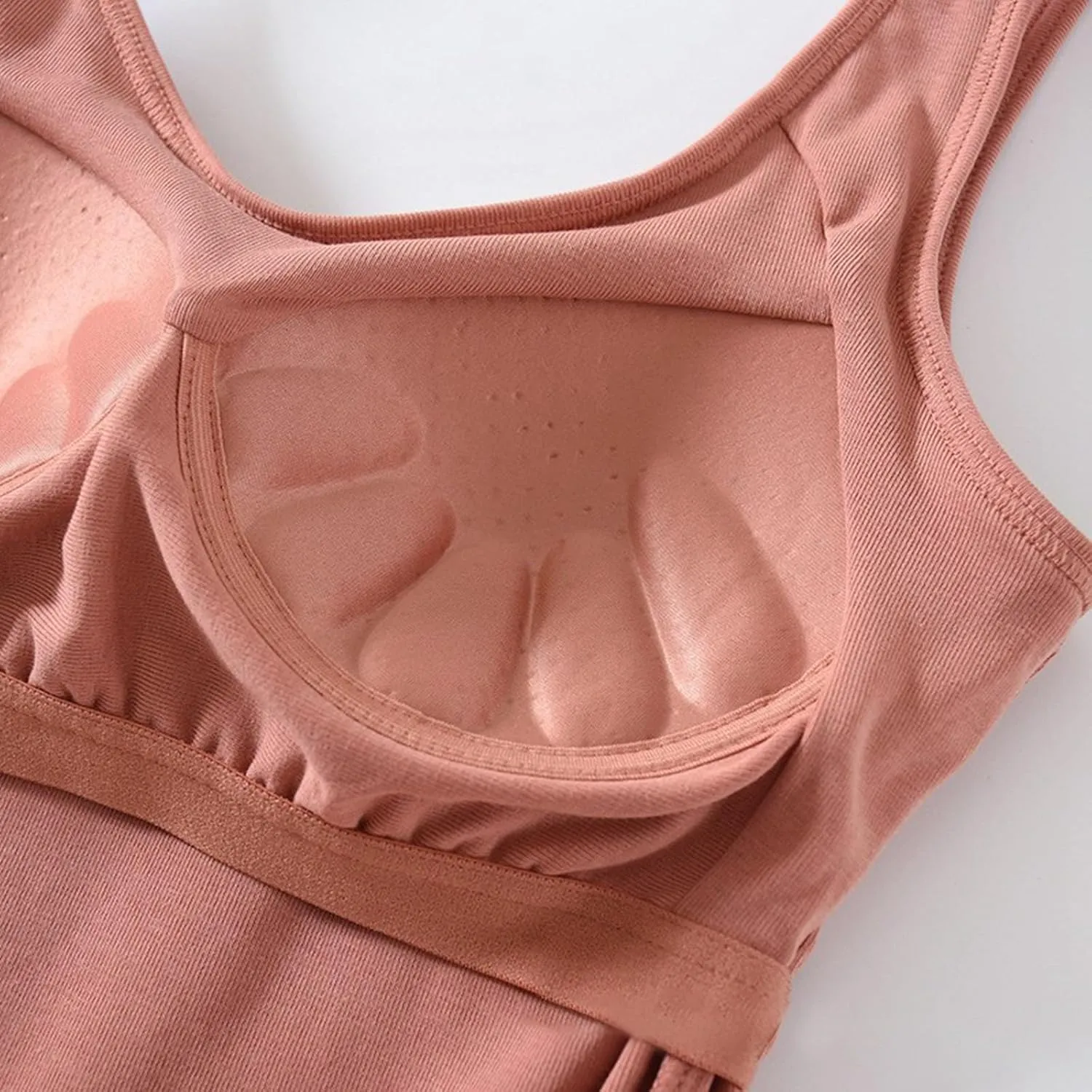 Tank Top with Built in Bra,Lace Camisole Tank Tops Square Neck for Women Soft Ribbed Cami with Lace Trim