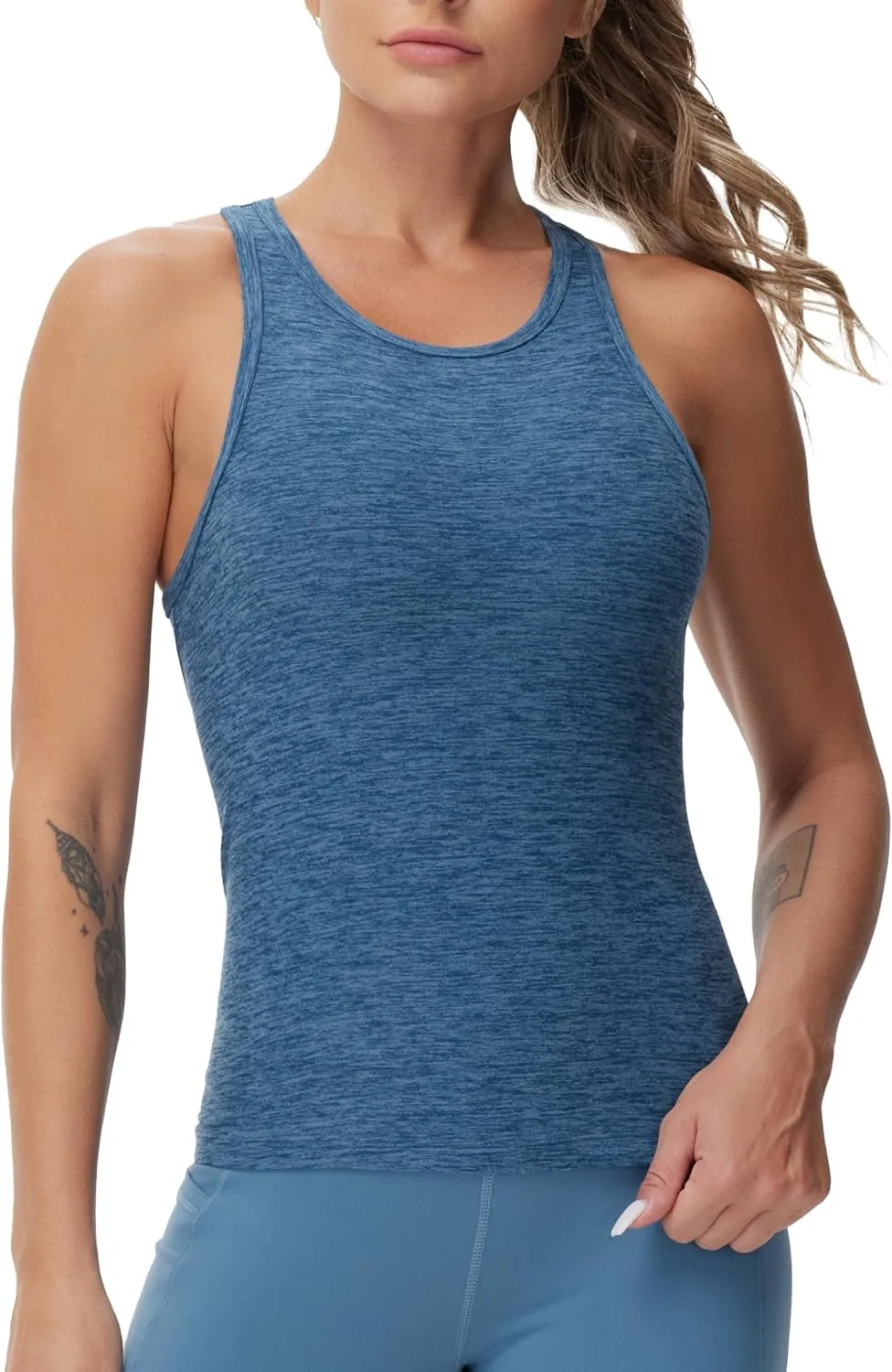 THE GYM PEOPLE Women's Racerback Workout Tank Tops Slim Fit Soft Sleeveless Yoga Shirts