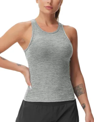 THE GYM PEOPLE Women's Racerback Workout Tank Tops Slim Fit Soft Sleeveless Yoga Shirts