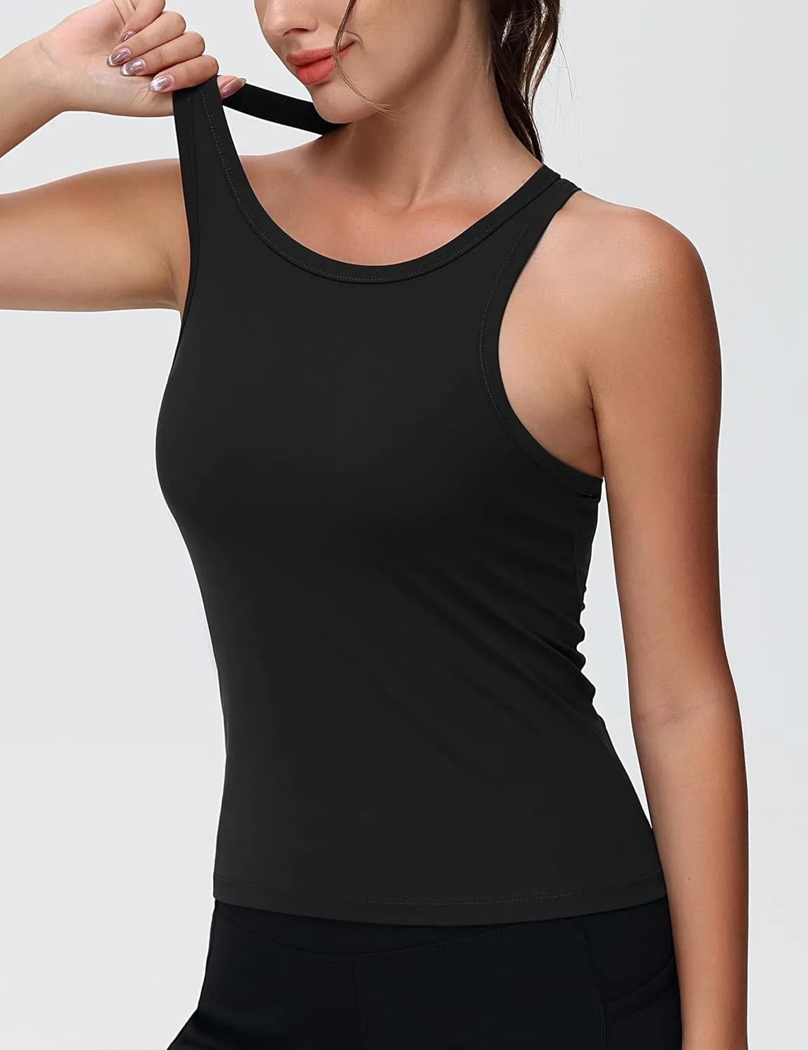THE GYM PEOPLE Women's Racerback Workout Tank Tops Slim Fit Soft Sleeveless Yoga Shirts