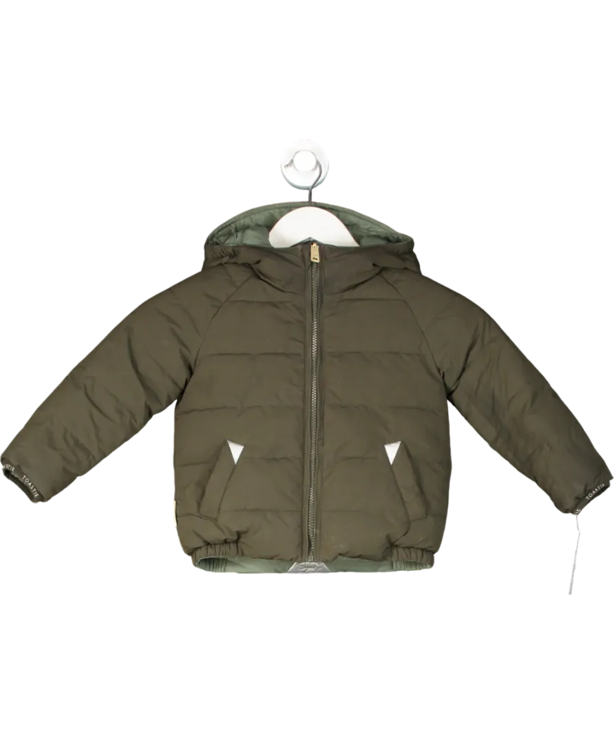 Toastie Green Reversible Puffer Jacket 1 Year
