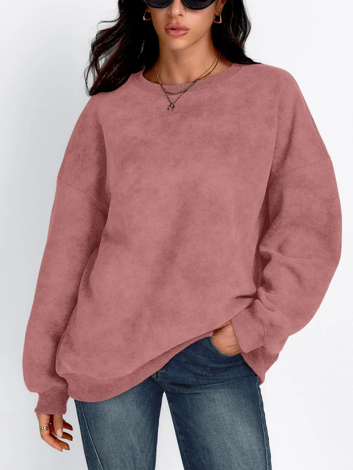 Trendy Queen Womens Oversized Sweatshirts Hoodies Long Sleeve Pullover Sweaters Fall Fashion Outfits Clothes 2024