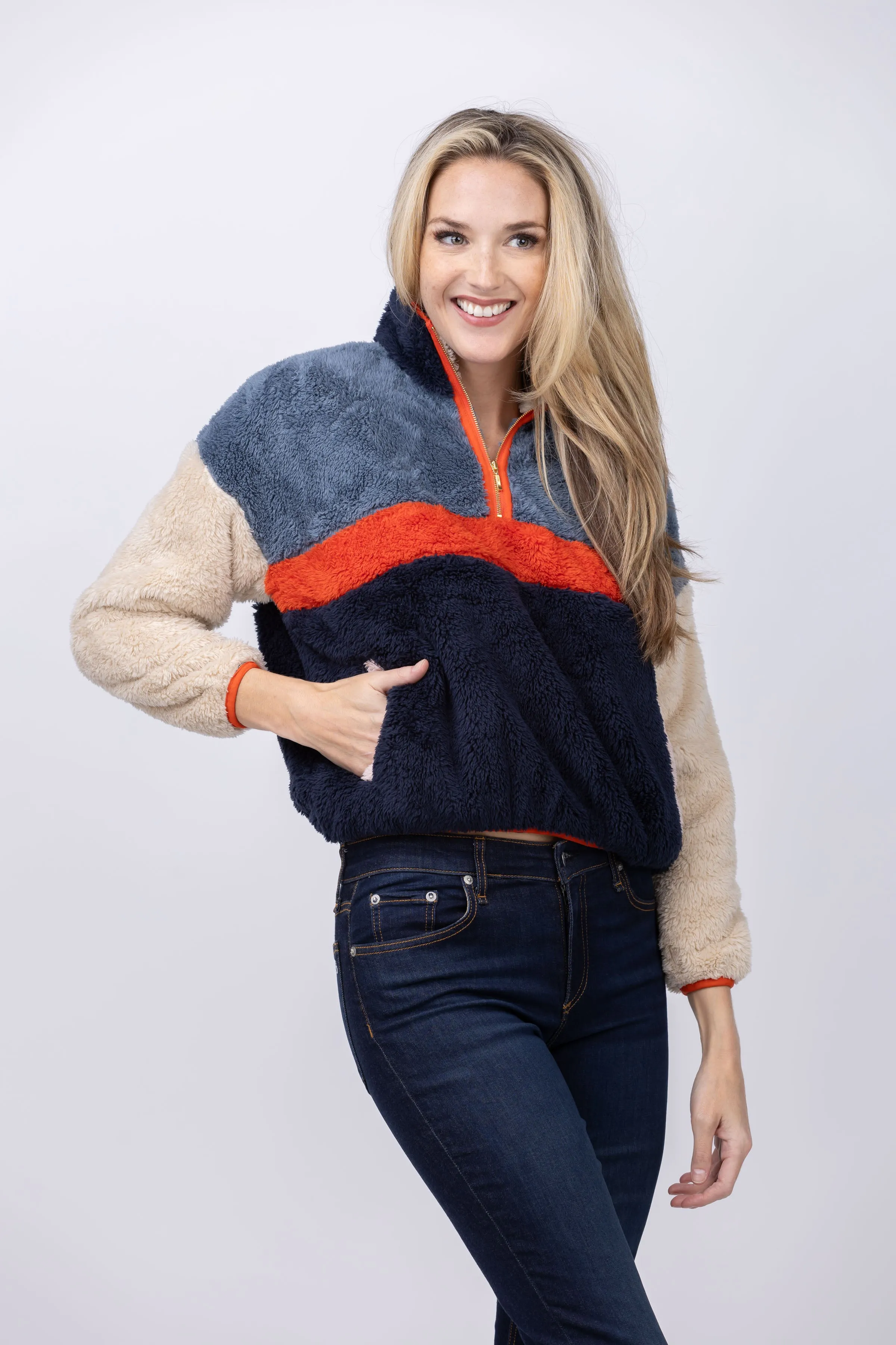 Trovata Casey Pullover In Bluestone