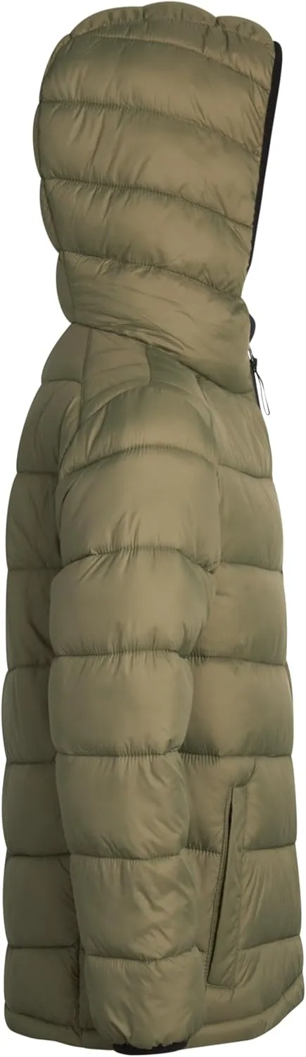 URBAN REPUBLIC Boys Puffer Jacket - Insulated Water Resistant Winter Bubble Coat for Boys with Packable Hood (Sizes: 4-20)