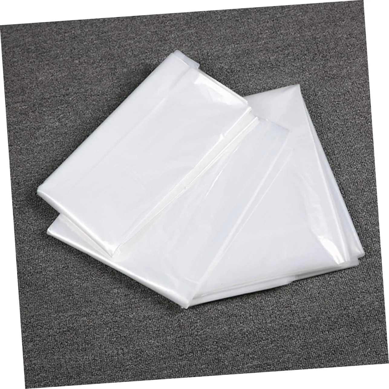 VOSAREA 10pcs 60 * 130cm Suit Cover Plastic Garment Bag Water Resistant for Tote Bag Clothing Storage