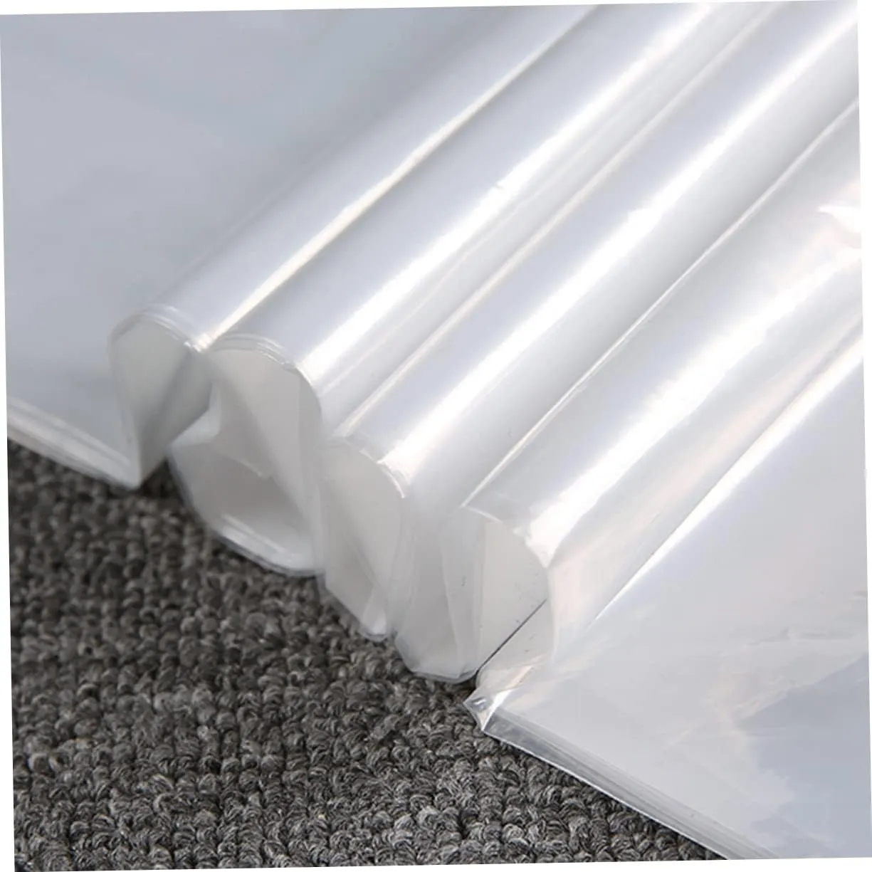 VOSAREA 10pcs 60 * 130cm Suit Cover Plastic Garment Bag Water Resistant for Tote Bag Clothing Storage