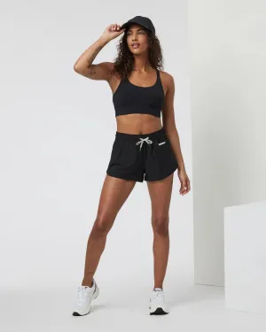 Vuori Ladies Black Yosemite Longline Bra
