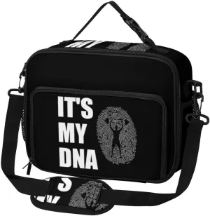 Weightlifting It'S My Dna Weightlifter Large Insulated Lunch Bag Reusable Lunch Cooler Bags Tote for Work Picnic Outdoor
