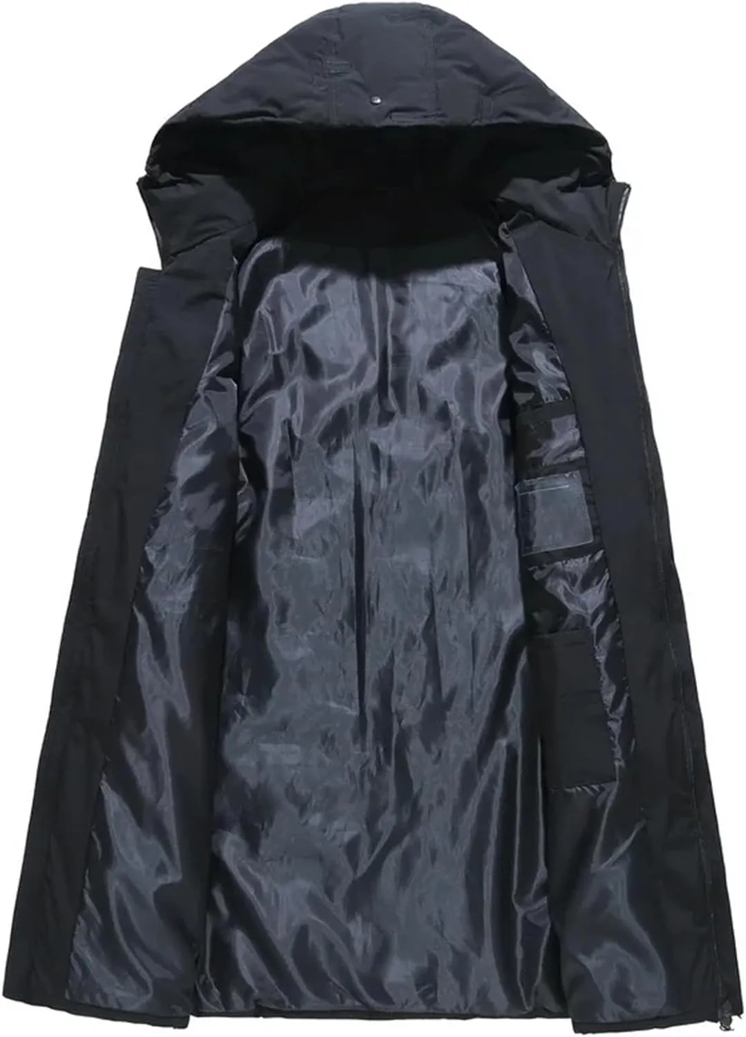 Winter Long Down Jackets Coats Hooded Thick Warm Parka Male Outdoor Cotton Padded Parka