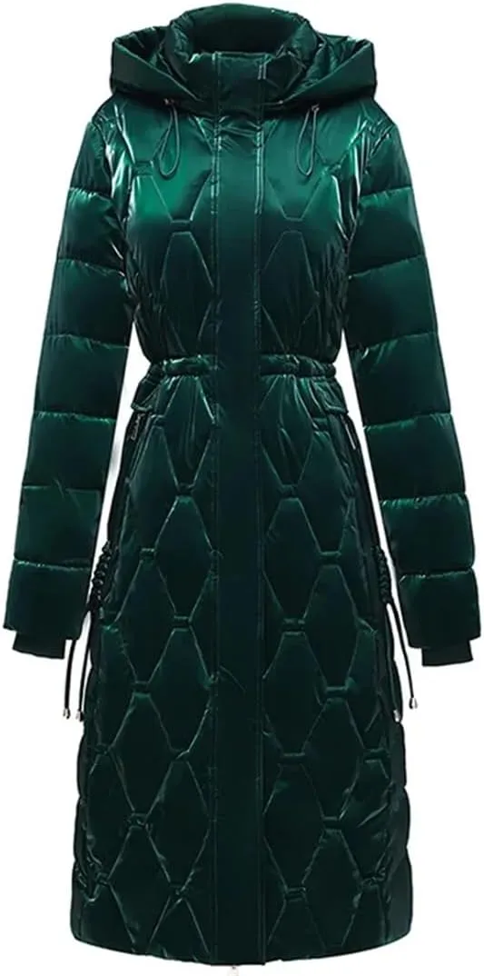 Winter Long Parkas For Women Overcoat Fashion Thick Warm Cotton Padded Coats Female Winter Hooded Jackets
