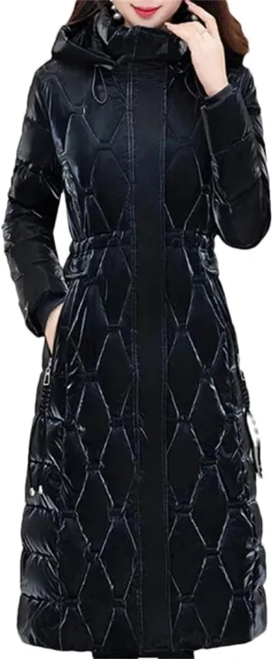 Winter Long Parkas For Women Overcoat Fashion Thick Warm Cotton Padded Coats Female Winter Hooded Jackets