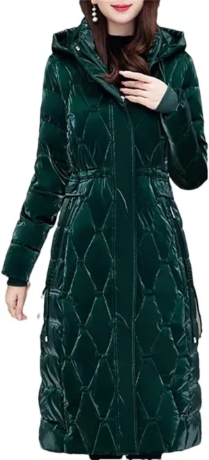 Winter Long Parkas For Women Overcoat Fashion Thick Warm Cotton Padded Coats Female Winter Hooded Jackets