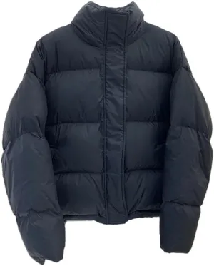 Women Stand Collar Down Cotton Padded Jacket Solid Loose Casual Thick Warm Jackets Coat
