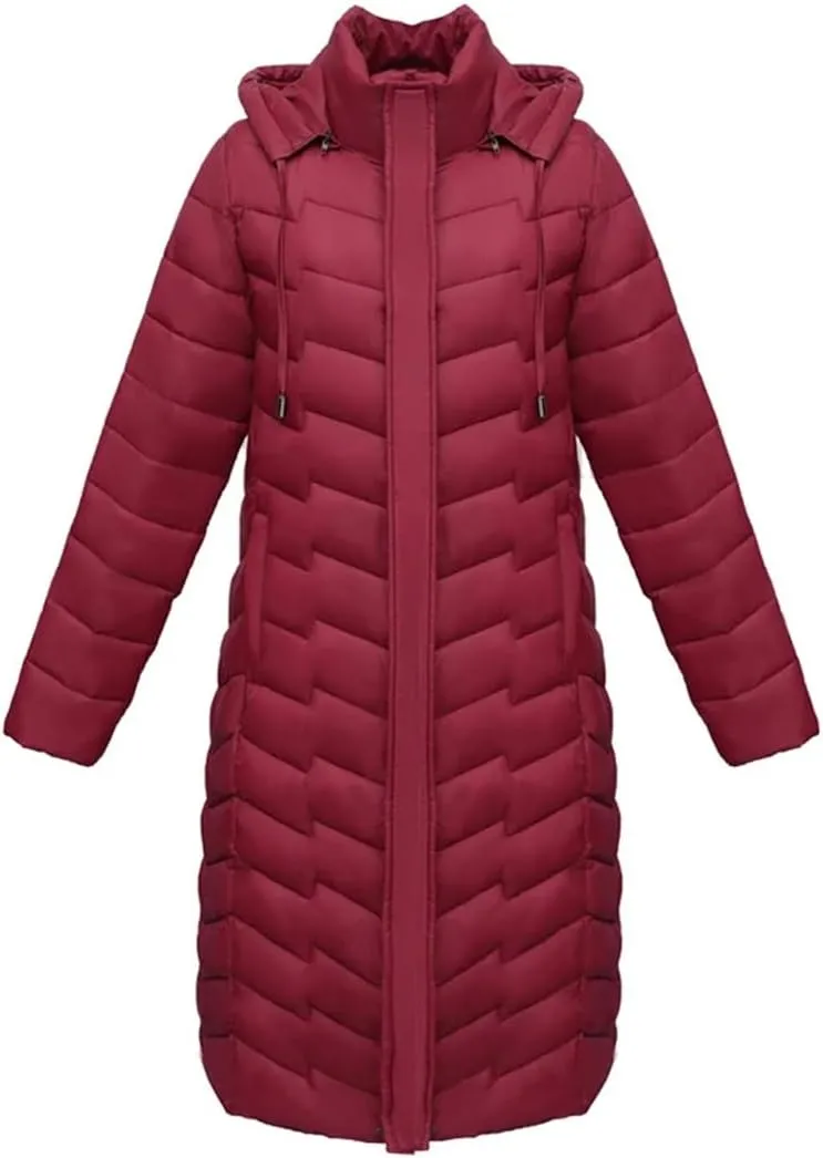 Women Winter Puffer Jacket Hooded Slim Female Cotton Padded Long Coat Thick Warm Outwear Woman Parkas