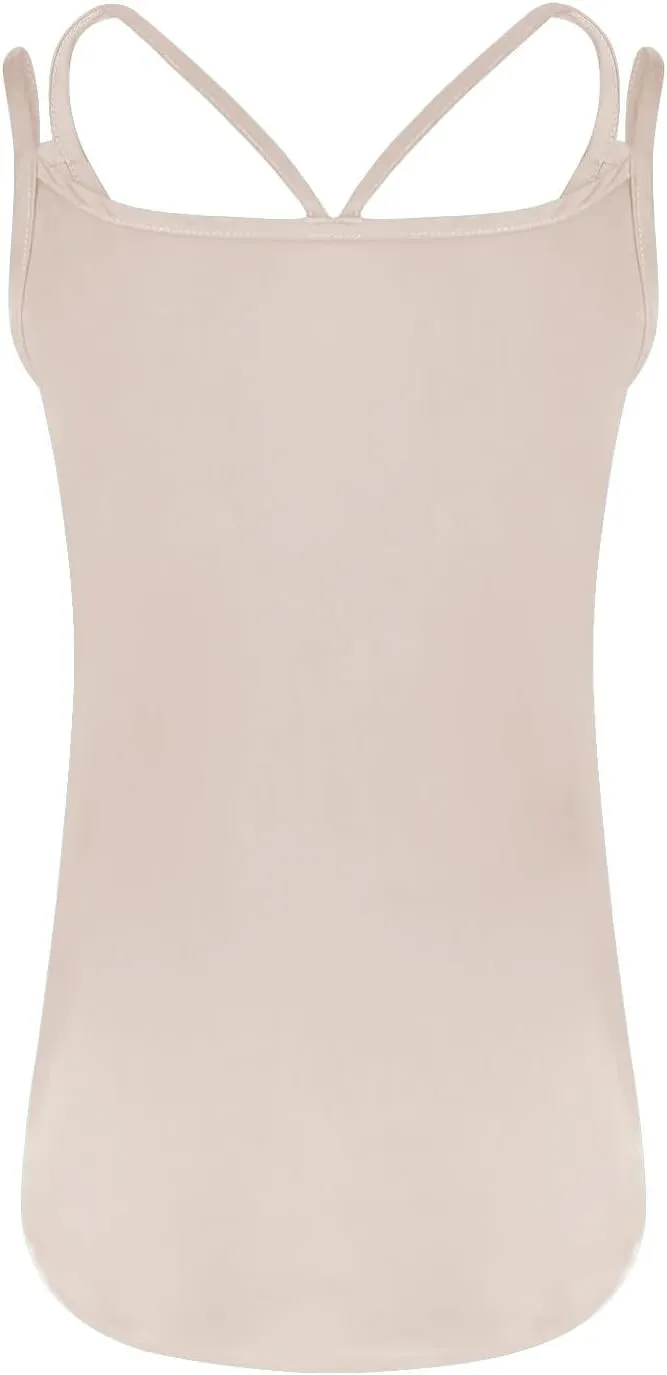 Womens Silk Tank Top Dressy Camisole Spaghetti Strap Soft Satin Blouses Basic V Neck Loose Fit Silky Work Tops S-XXL