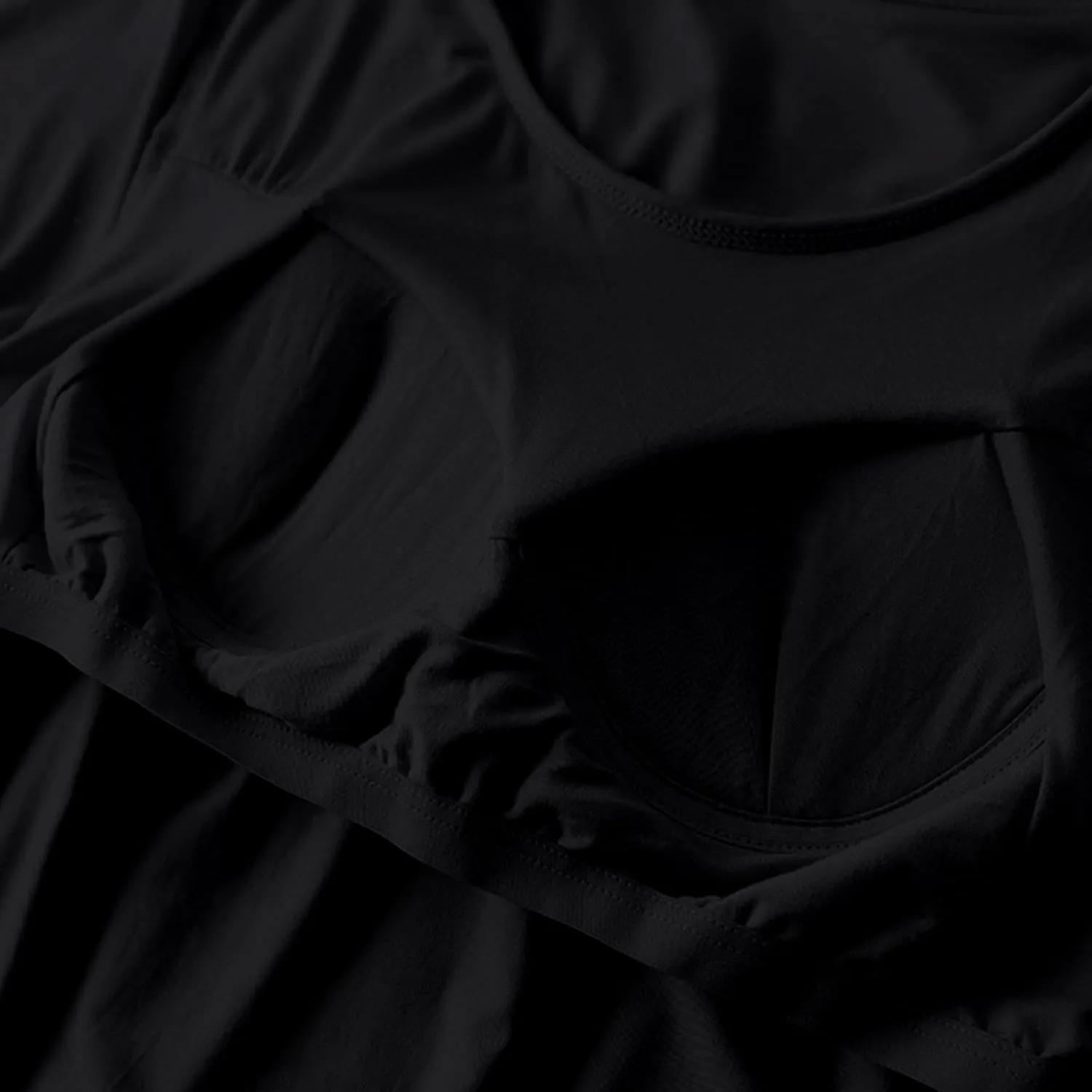 Womens Soft Nightgown Short Sleeve Nightshirt with Built in Bra Solid Sleepwear Comfy Loungewear Pajamas
