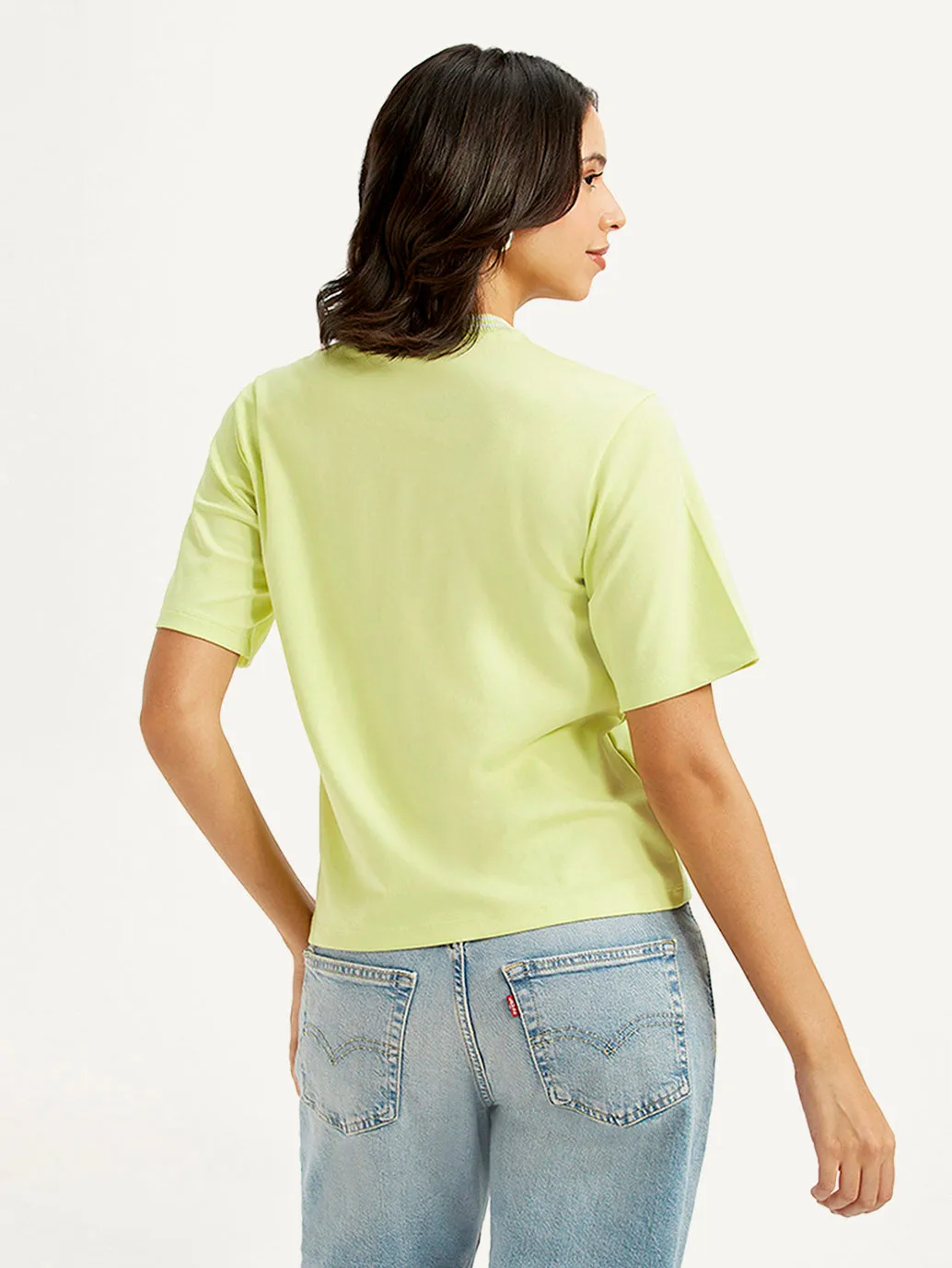 Women's Solid Collar Neck T-shirt