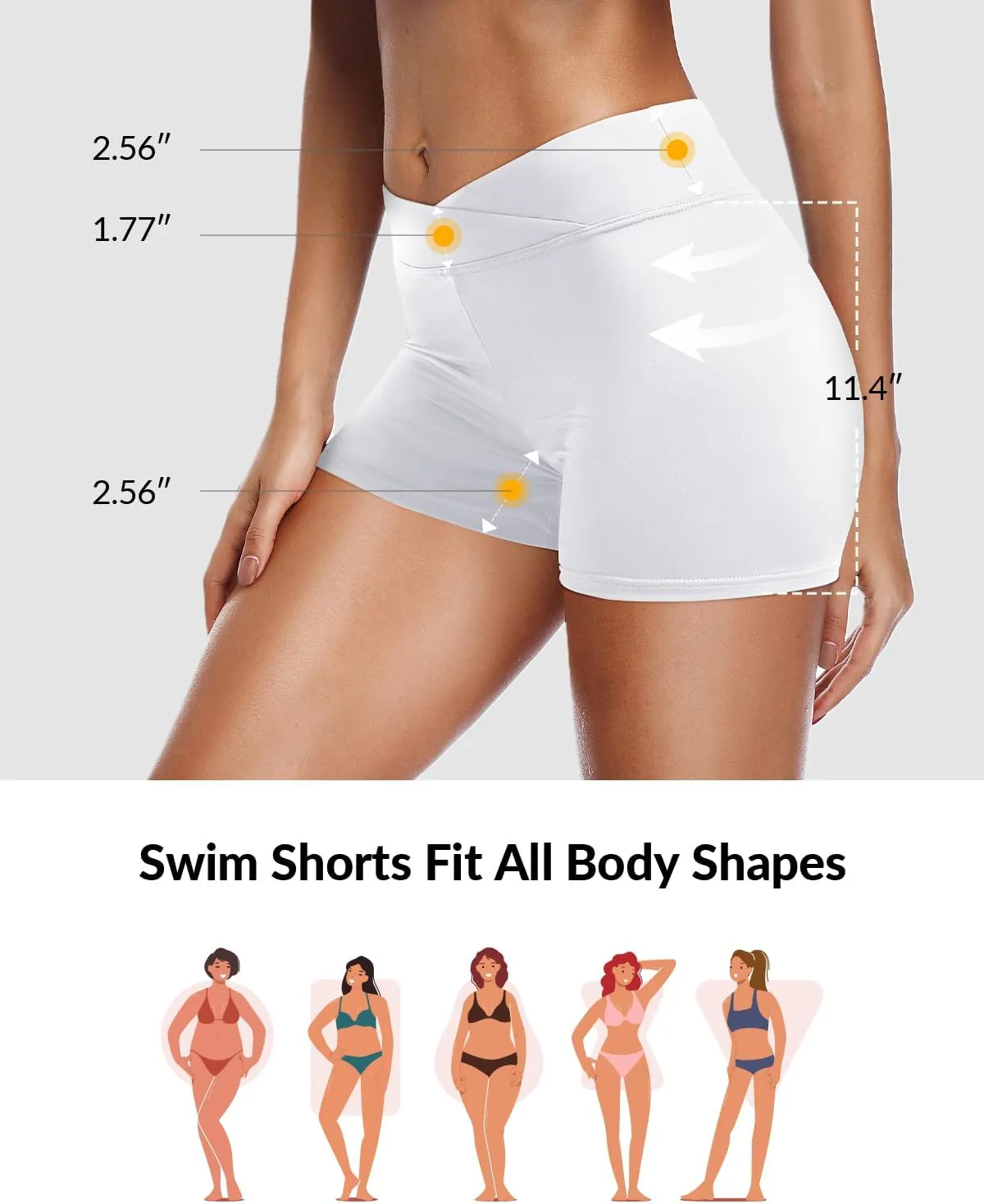 Yonique Womens Swim Shorts Bathing Suits Bottoms Swimsuit Bottoms