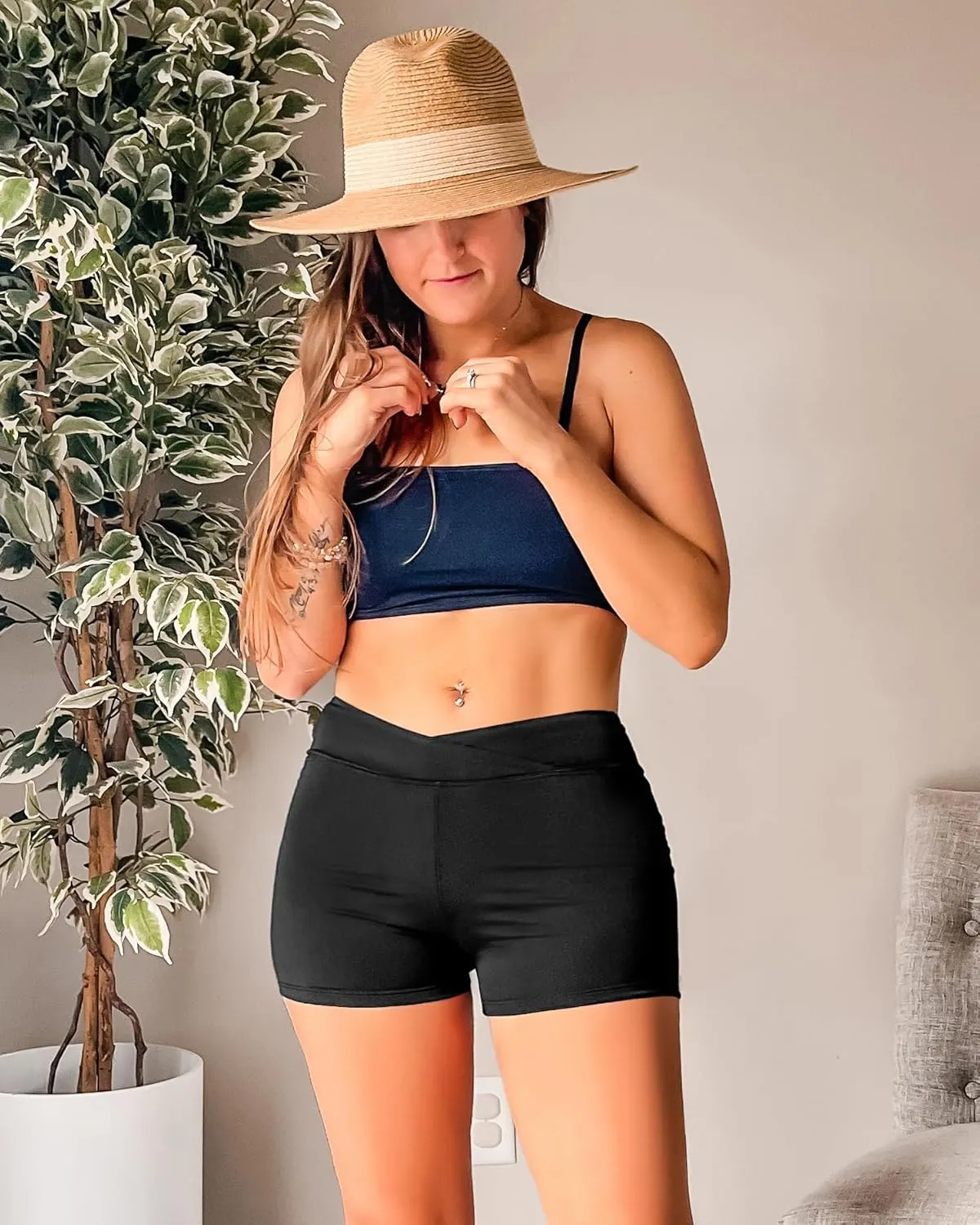 Yonique Womens Swim Shorts Bathing Suits Bottoms Swimsuit Bottoms
